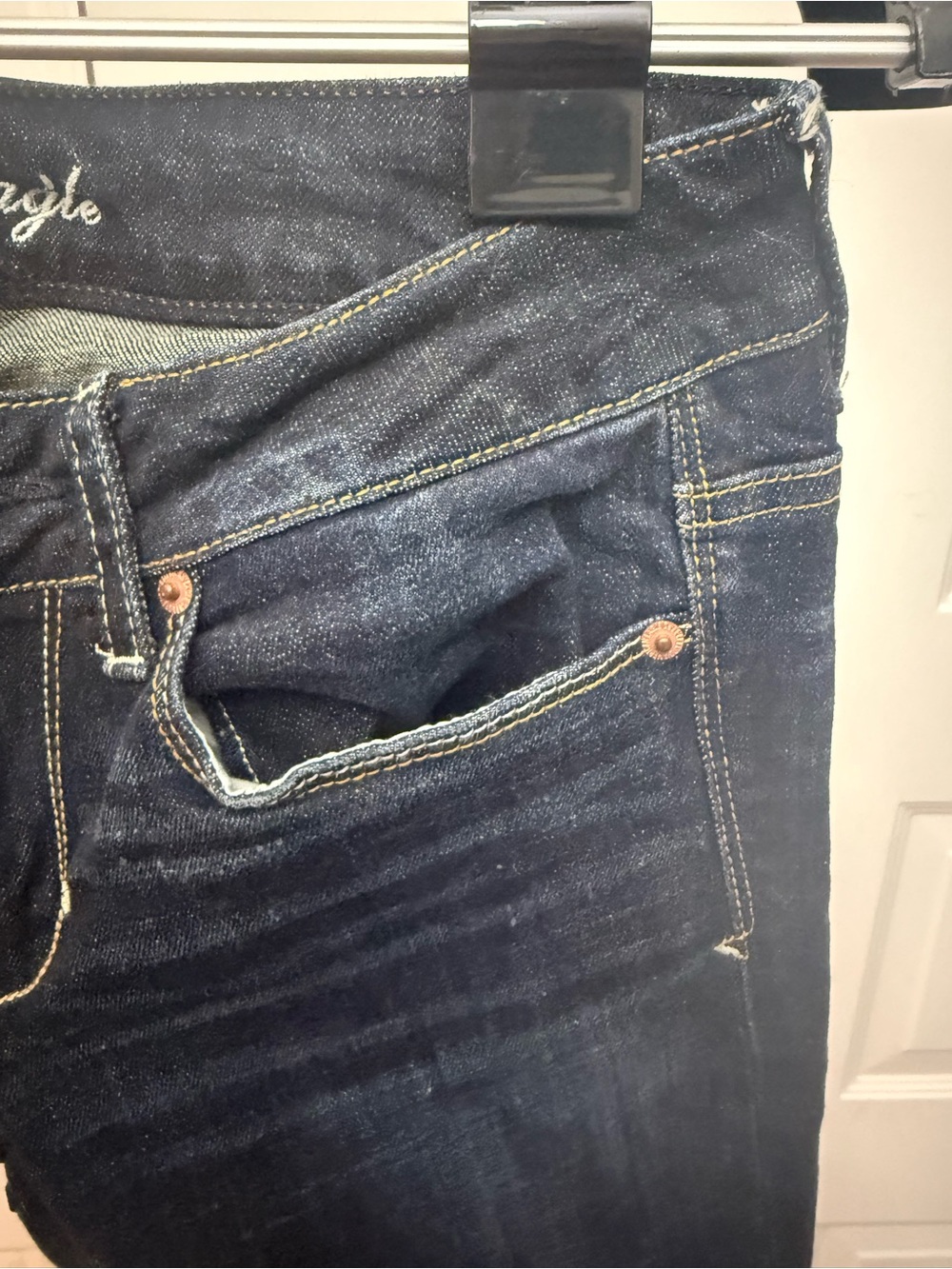 American Eagle Outfitters Dark Indigo Bootcut Jeans - Picture 3 of 8